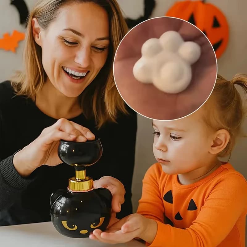 Dyspenser mydła kocia łapka, mydelniczka kocia łapka