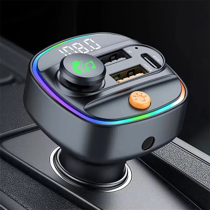 Xiaomi PD30W Fast Charger Bluetooth 5.3 FM Transmitter Handsfree Car AUX Radio Modulator MP3 Player with Adapter Car Accessories